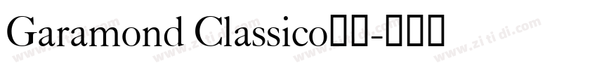 Garamond Classico字体字体转换